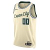 Camiseta Hombre Milwaukee Bucks Personalizadas 2025-26 Nike City Edition Blanco Swingman
